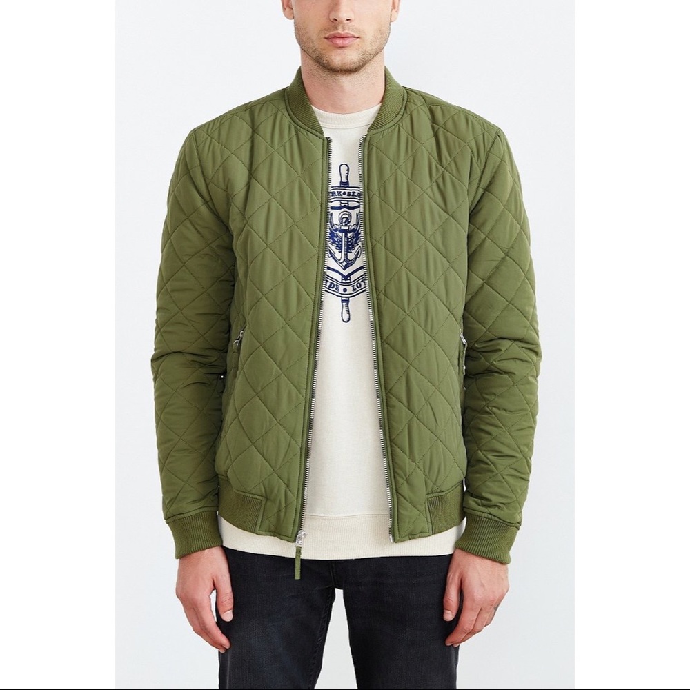 Your Neighbors Devon Quilted Bomber Jacket